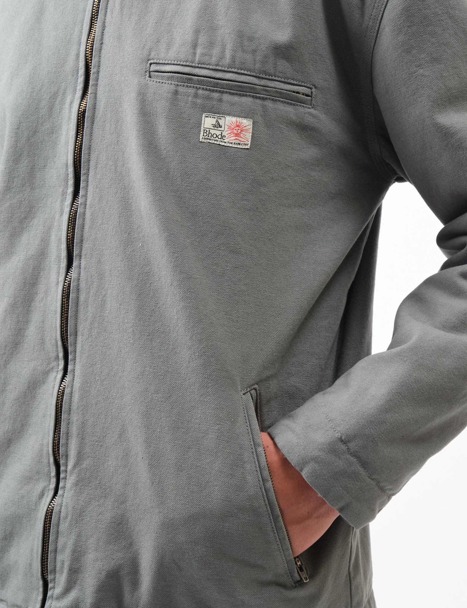 Bhode Mechanics Jacket Canvas (Insulated) - Moon Mist sold by Article London product image thumbnail 3