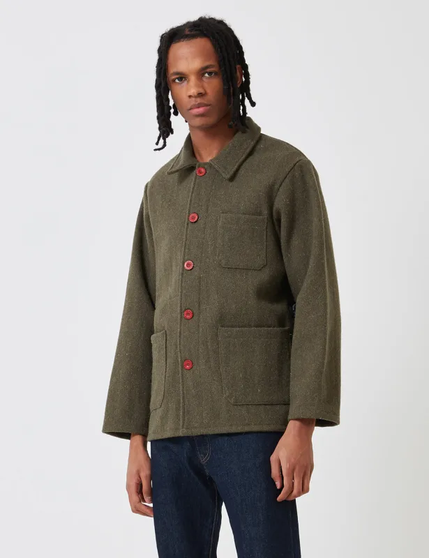 Le Laboureur Wool Work Jacket - Khaki Green sold by Article London
