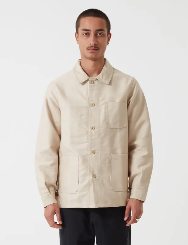 Le Laboureur Moleskin Work Jacket - Ecru sold by Article London
