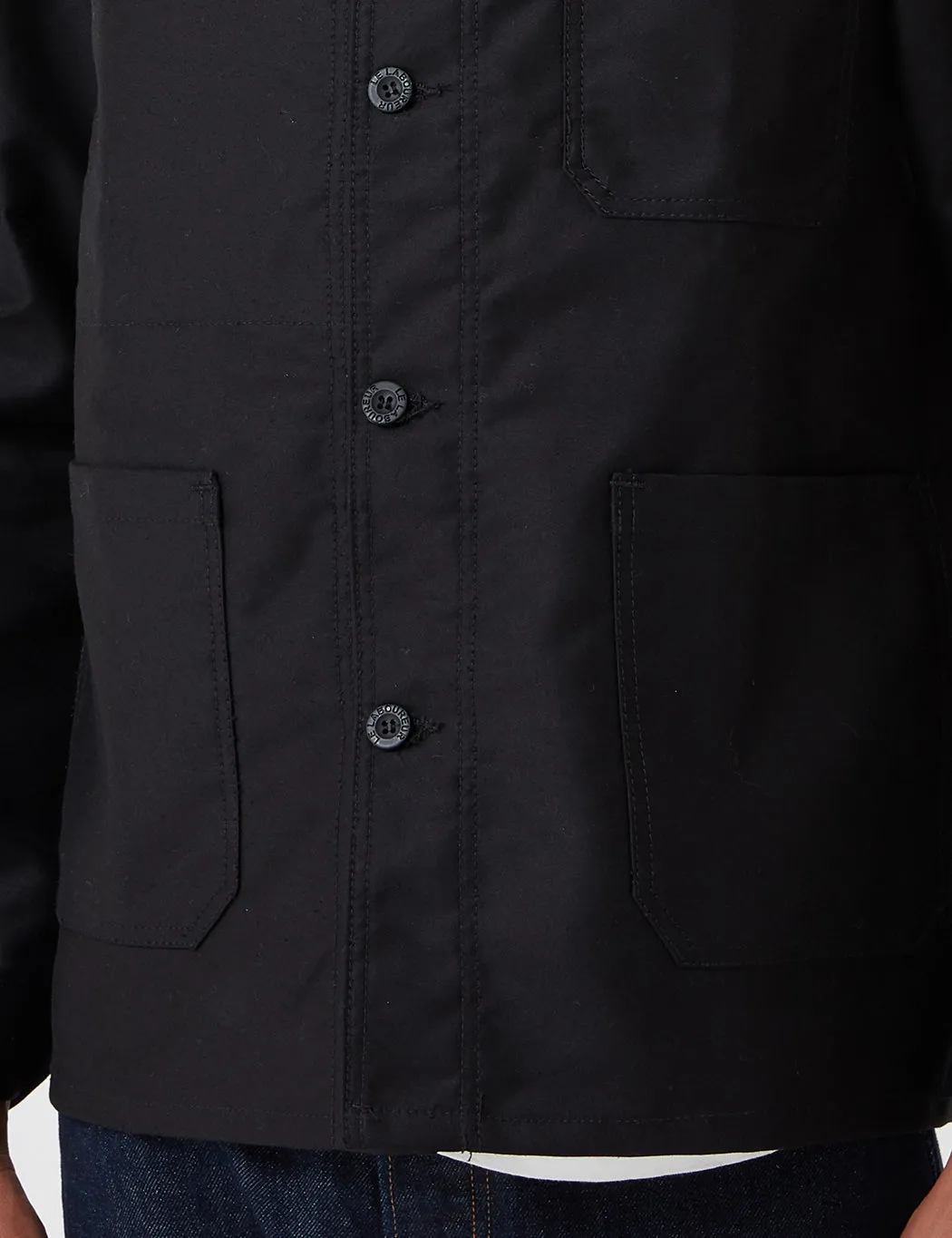 Le Laboureur Moleskin Work Jacket - Black sold by Article London product image thumbnail 5