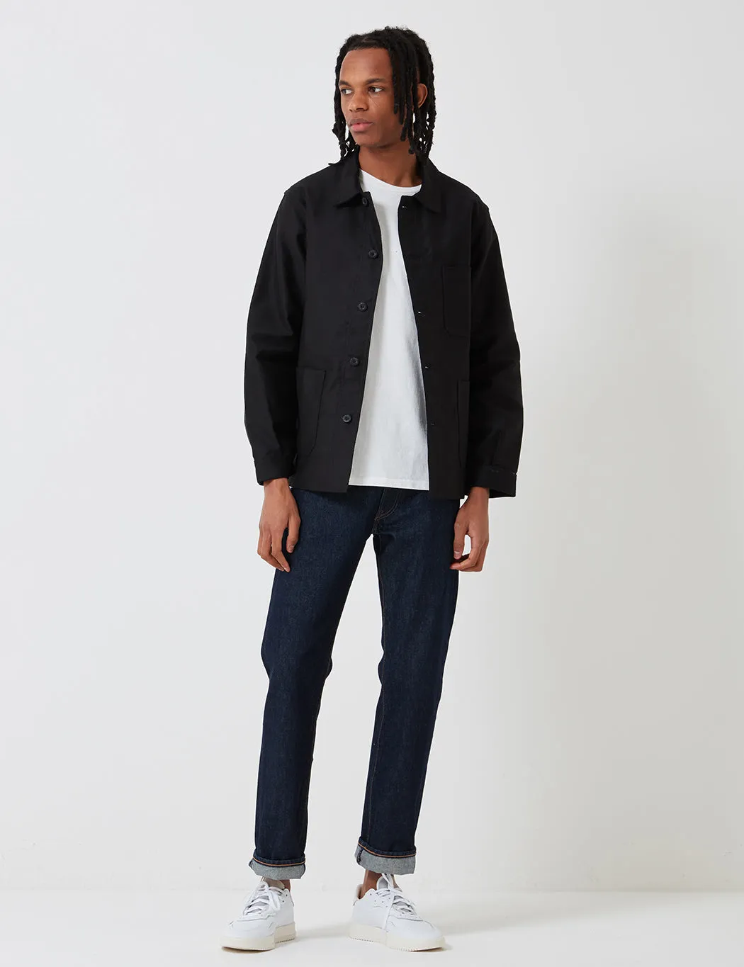 Le Laboureur Moleskin Work Jacket - Black sold by Article London product image thumbnail 3