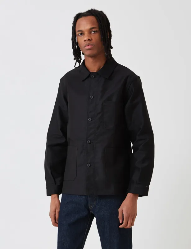 Le Laboureur Moleskin Work Jacket - Black sold by Article London