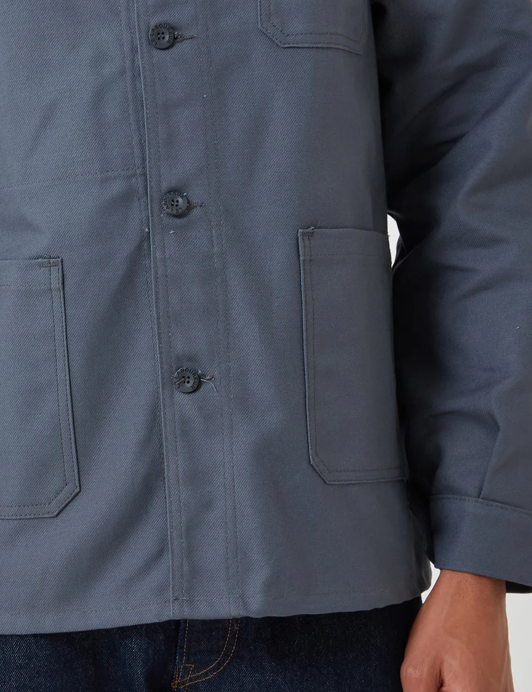 Le Laboureur Cotton Work Jacket - Charcoal Grey sold by Article London product image thumbnail 5