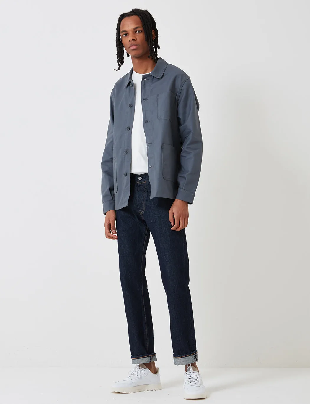 Le Laboureur Cotton Work Jacket - Charcoal Grey sold by Article London product image thumbnail 3