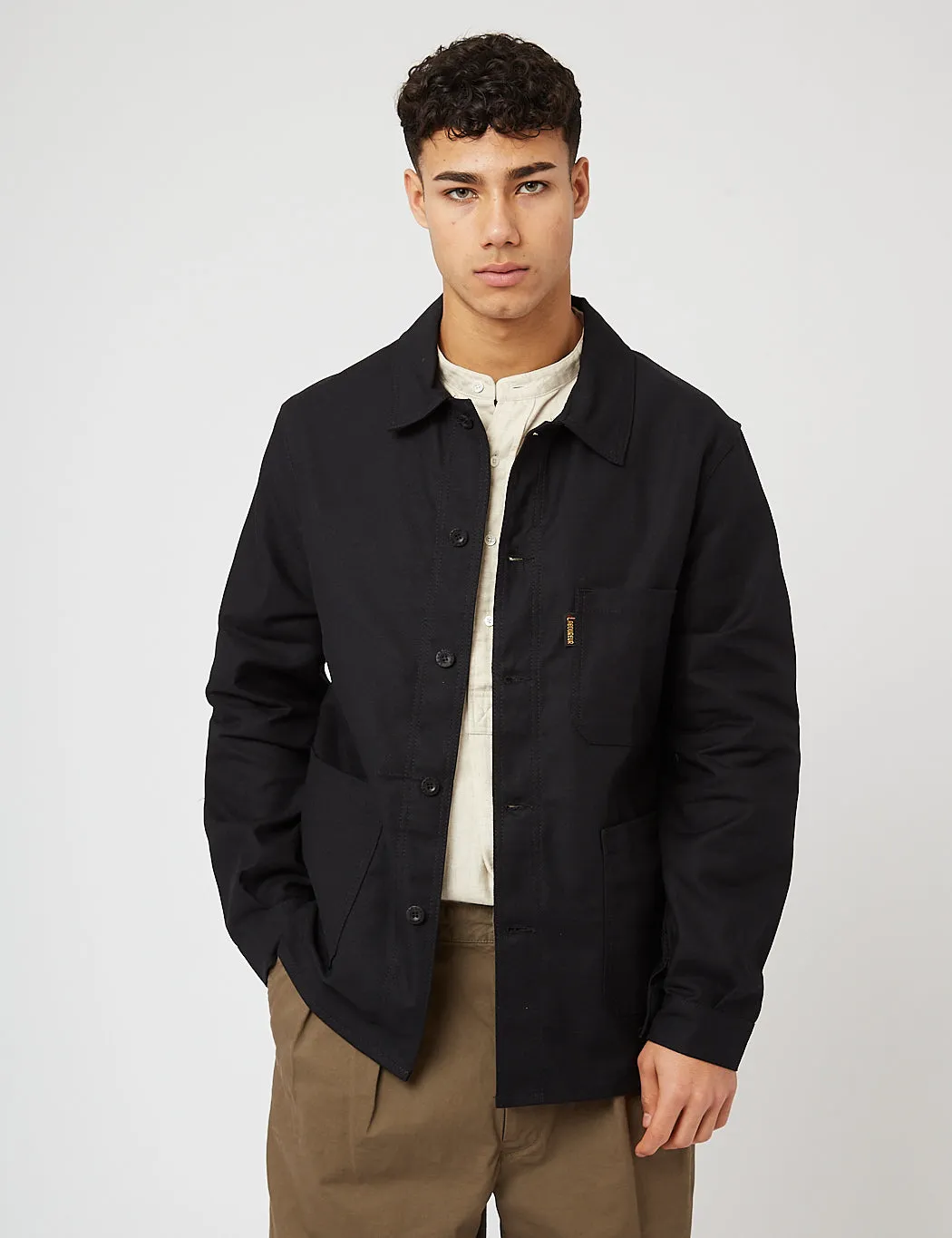 Le Laboureur Cotton Work Jacket - Black sold by Article London product image thumbnail 4