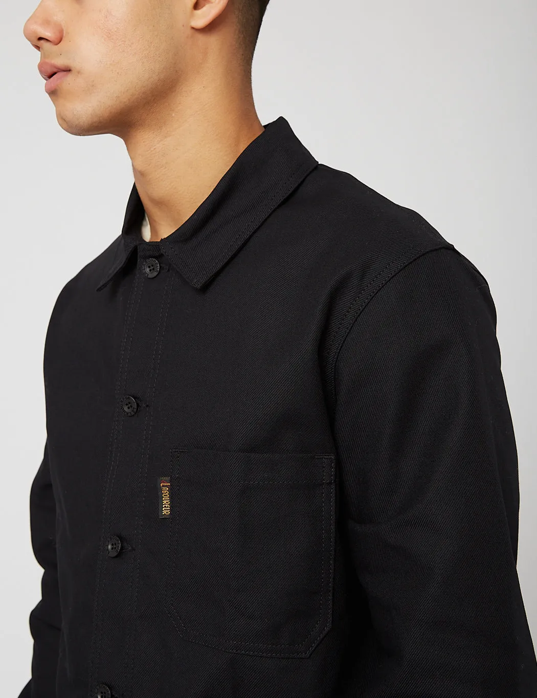 Le Laboureur Cotton Work Jacket - Black sold by Article London product image thumbnail 2
