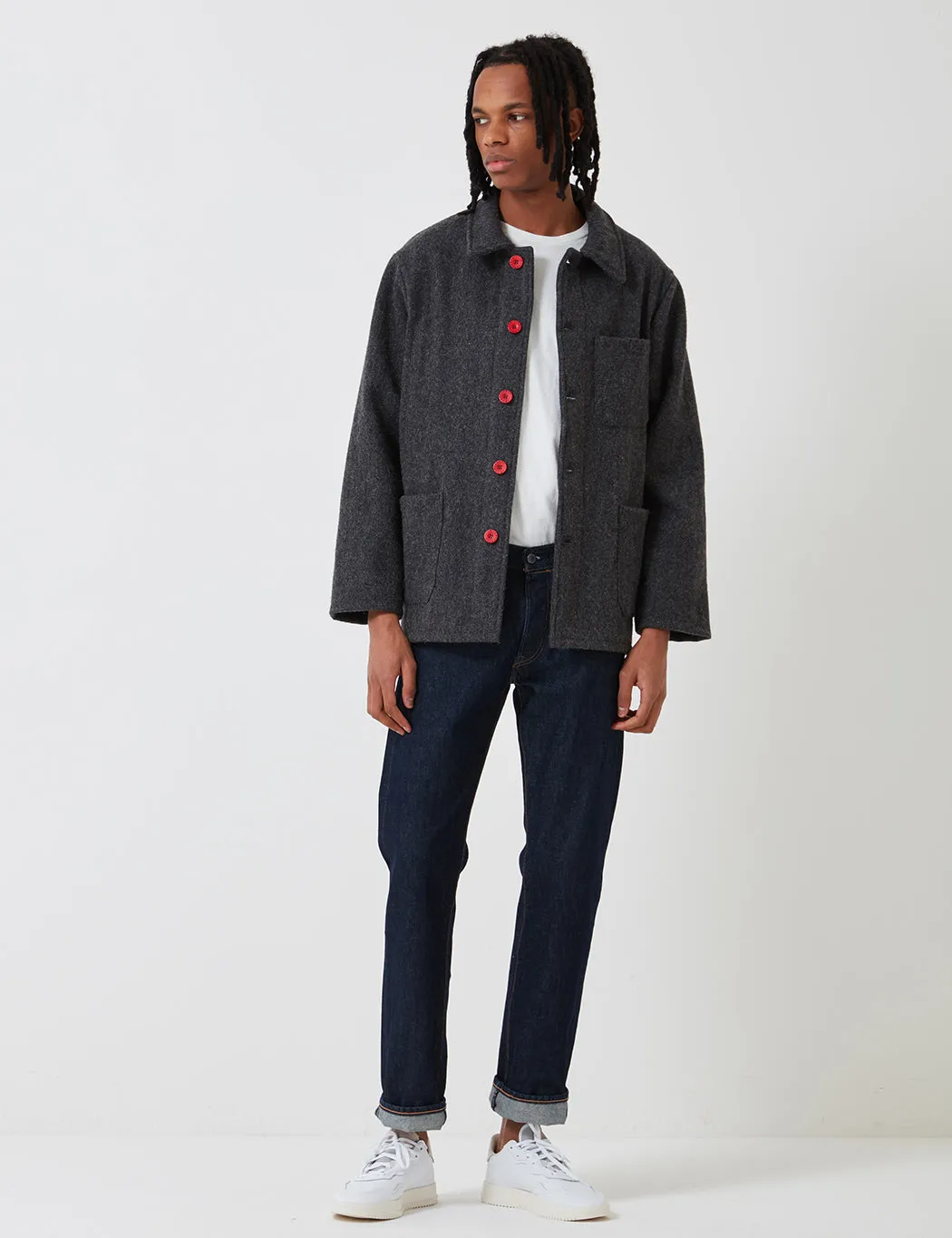 Le Laboureur Wool Work Jacket - Grey sold by Article London product image thumbnail 3