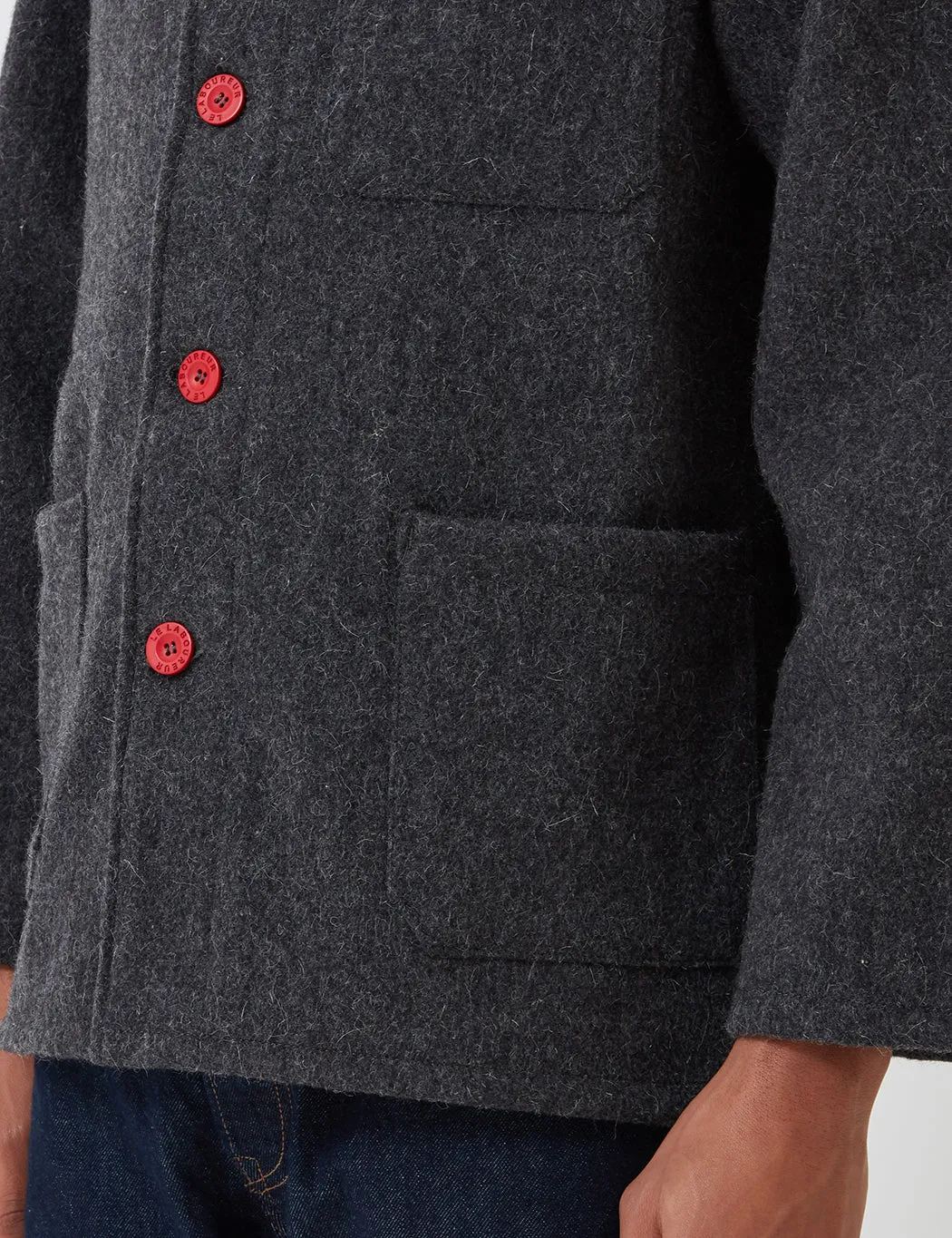 Le Laboureur Wool Work Jacket - Grey sold by Article London product image thumbnail 4