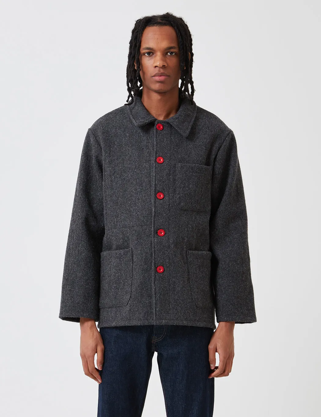 Le Laboureur Wool Work Jacket - Grey sold by Article London