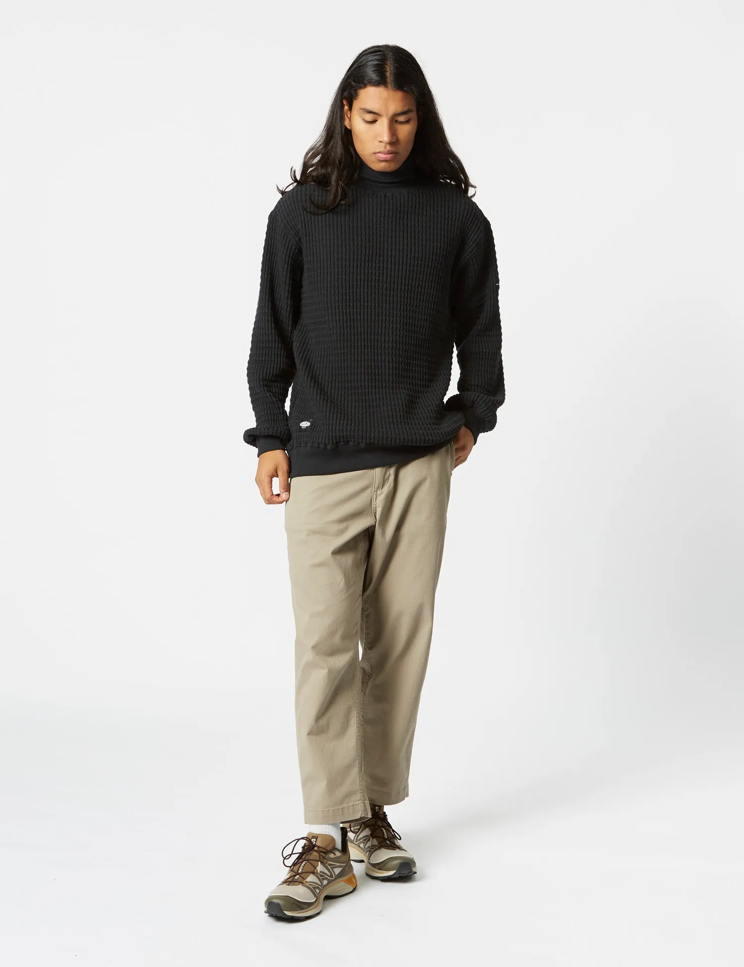 Manastash Snuggle Snug Thermal Turtle Neck - Black sold by Article London product image thumbnail 2