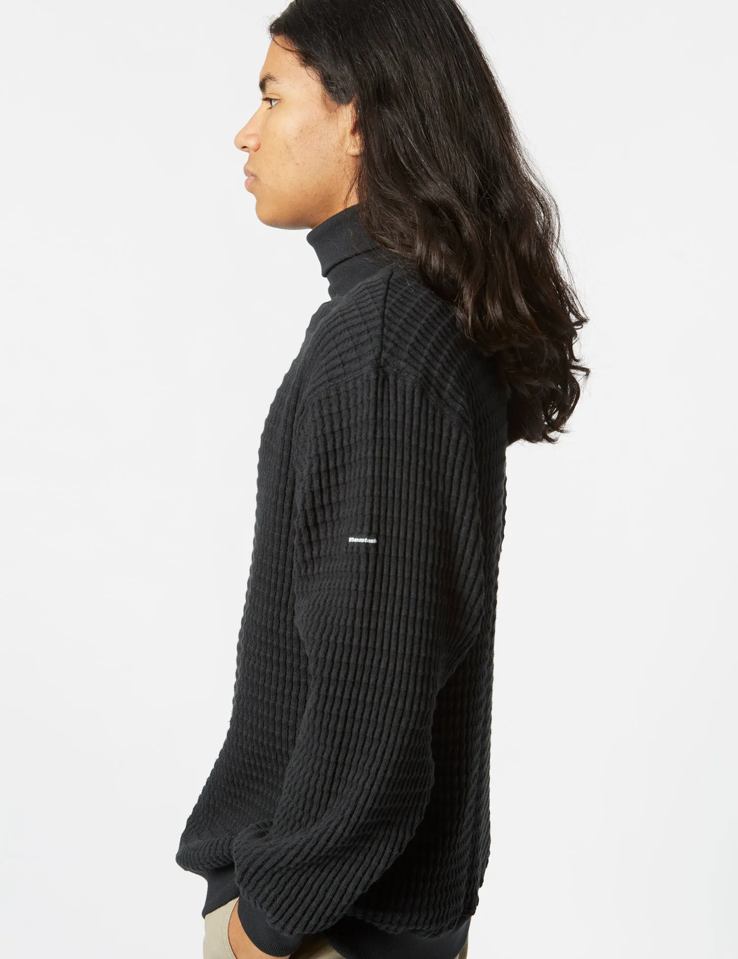 Manastash Snuggle Snug Thermal Turtle Neck - Black sold by Article London product image thumbnail 3