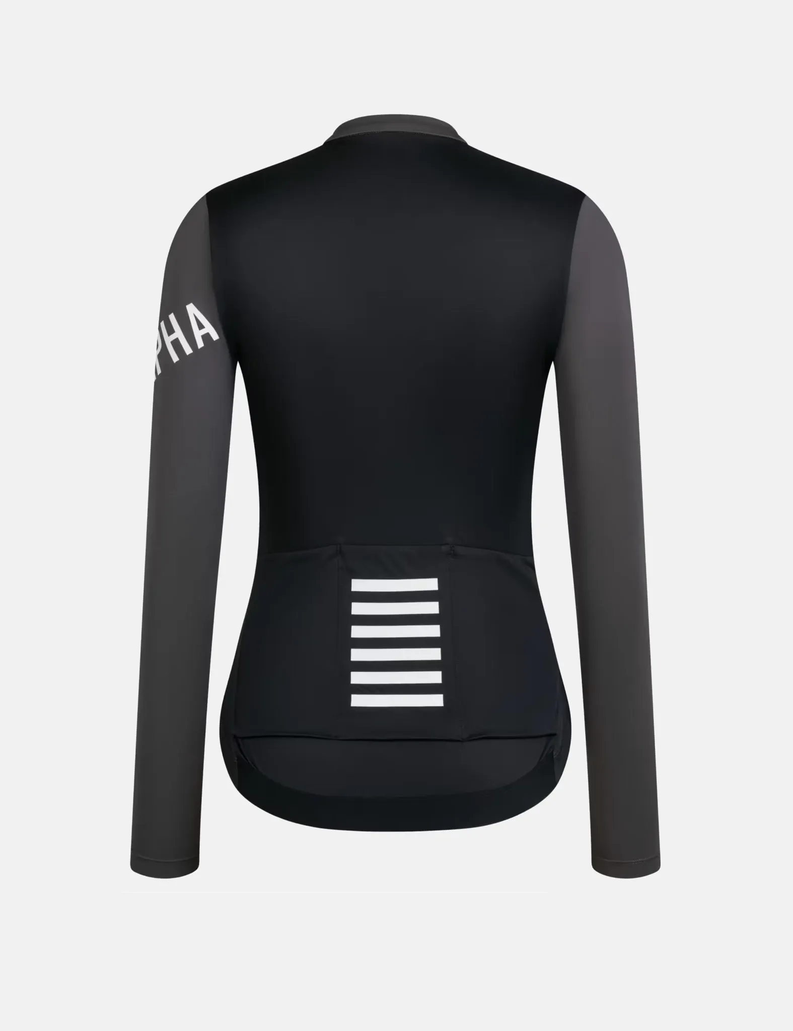 Rapha Women's Pro Team Long Sleeve Lightweight Jersey - Dark Grey/Black sold by Article London product image thumbnail 2