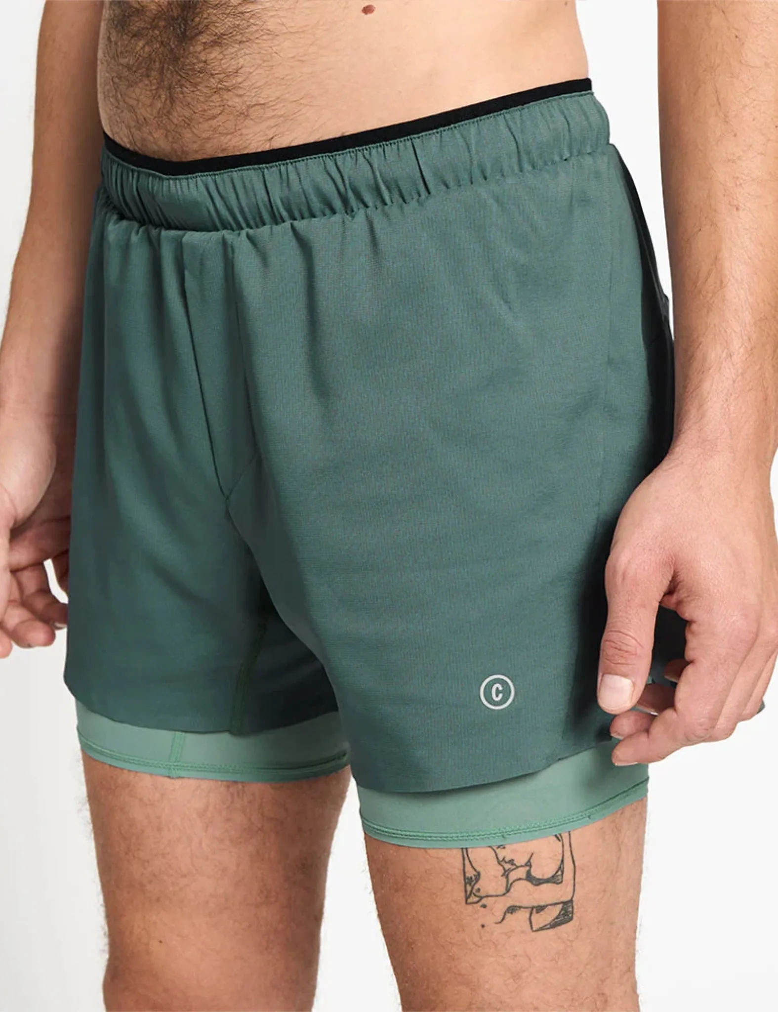 Ciele Athletics M-DLY Shorts 5'' - Silver Pine sold by Article London product image thumbnail 2