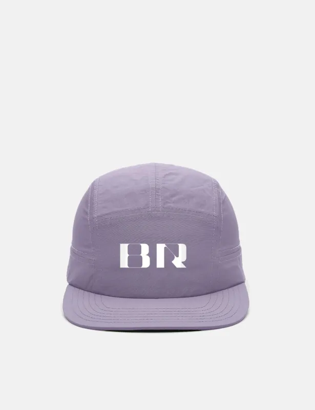 Bandit Blocked "BR" Nylon Run Cap - Light Thistle sold by Article London
