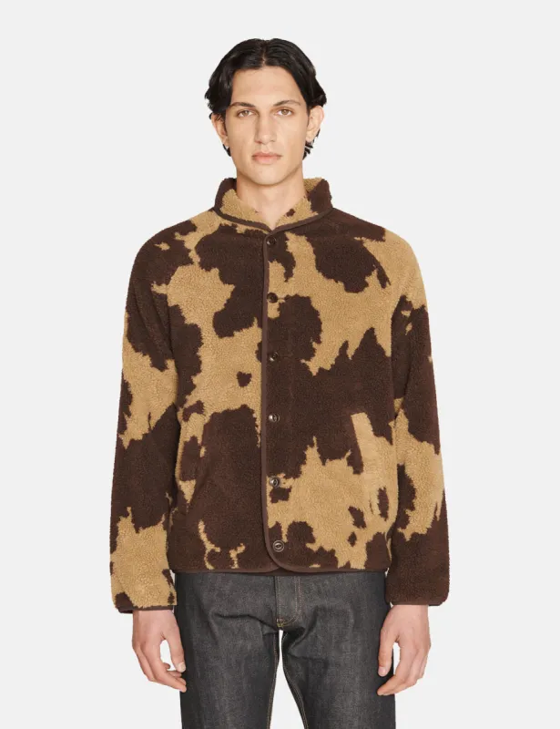 YMC Beach Fleece Jacket - Camel/Brown sold by Article London