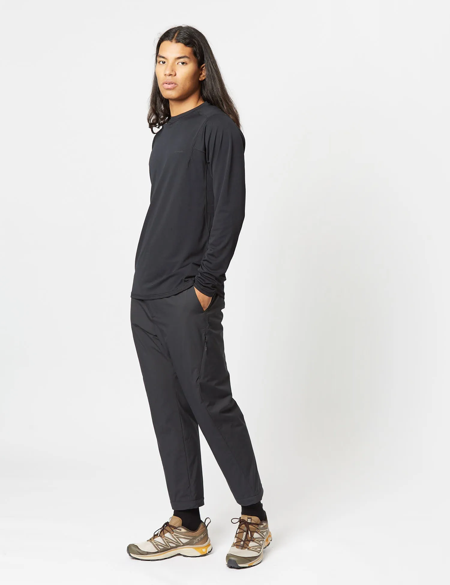 Snow Peak Power Dry Long Sleeve T-Shirt - Black sold by Article London product image thumbnail 3