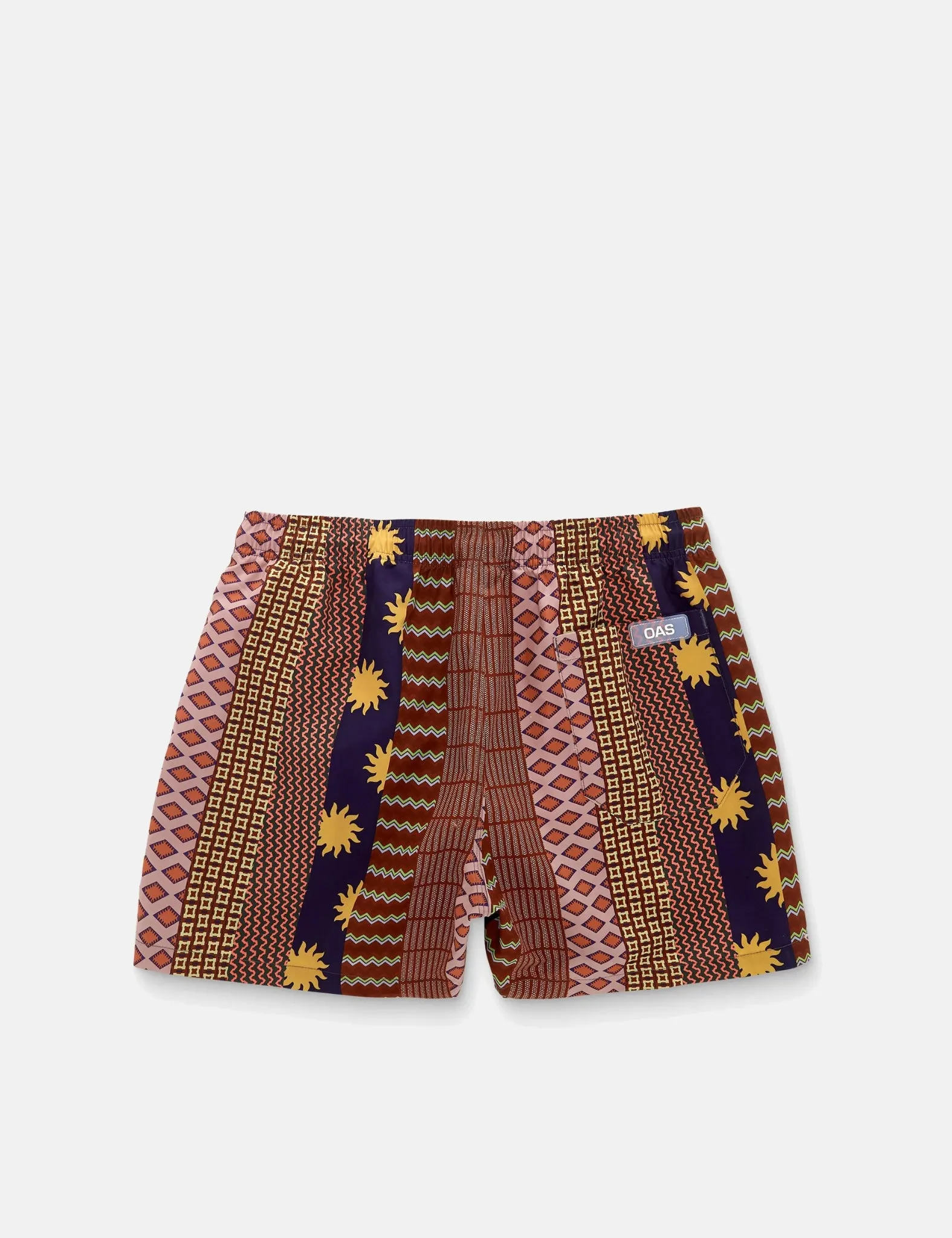 OAS Mixtape Swim Shorts - Red sold by Article London product image thumbnail 2