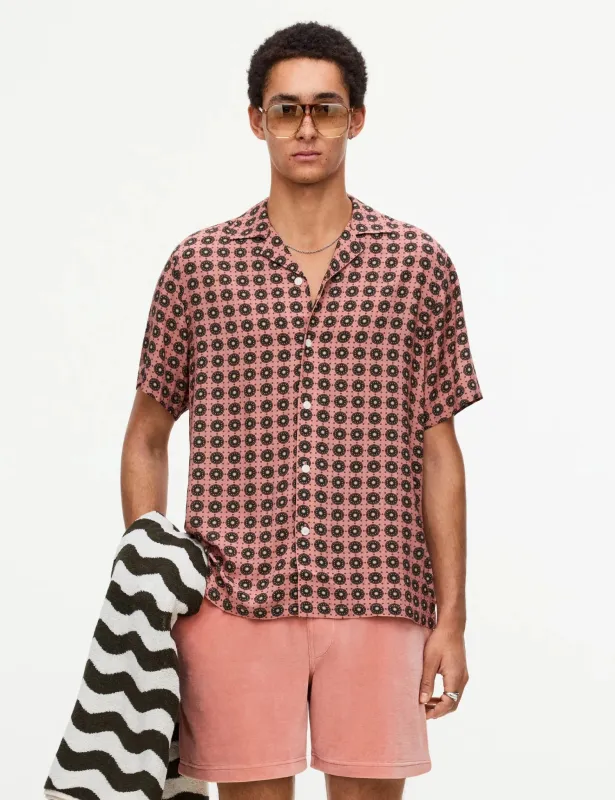 OAS Blush Lumo Viscose Shirt - Pink sold by Article London