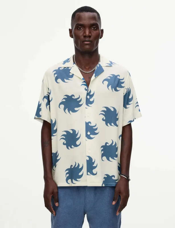 OAS Sky Ember Viscose Shirt - White sold by Article London