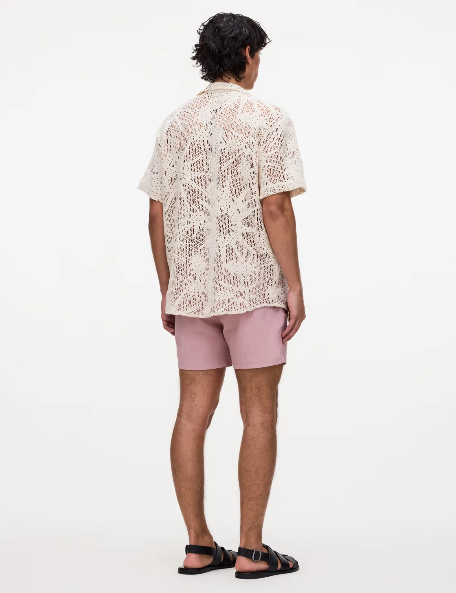 OAS Blush Nylon Swim Shorts - Pink sold by Article London product image thumbnail 4