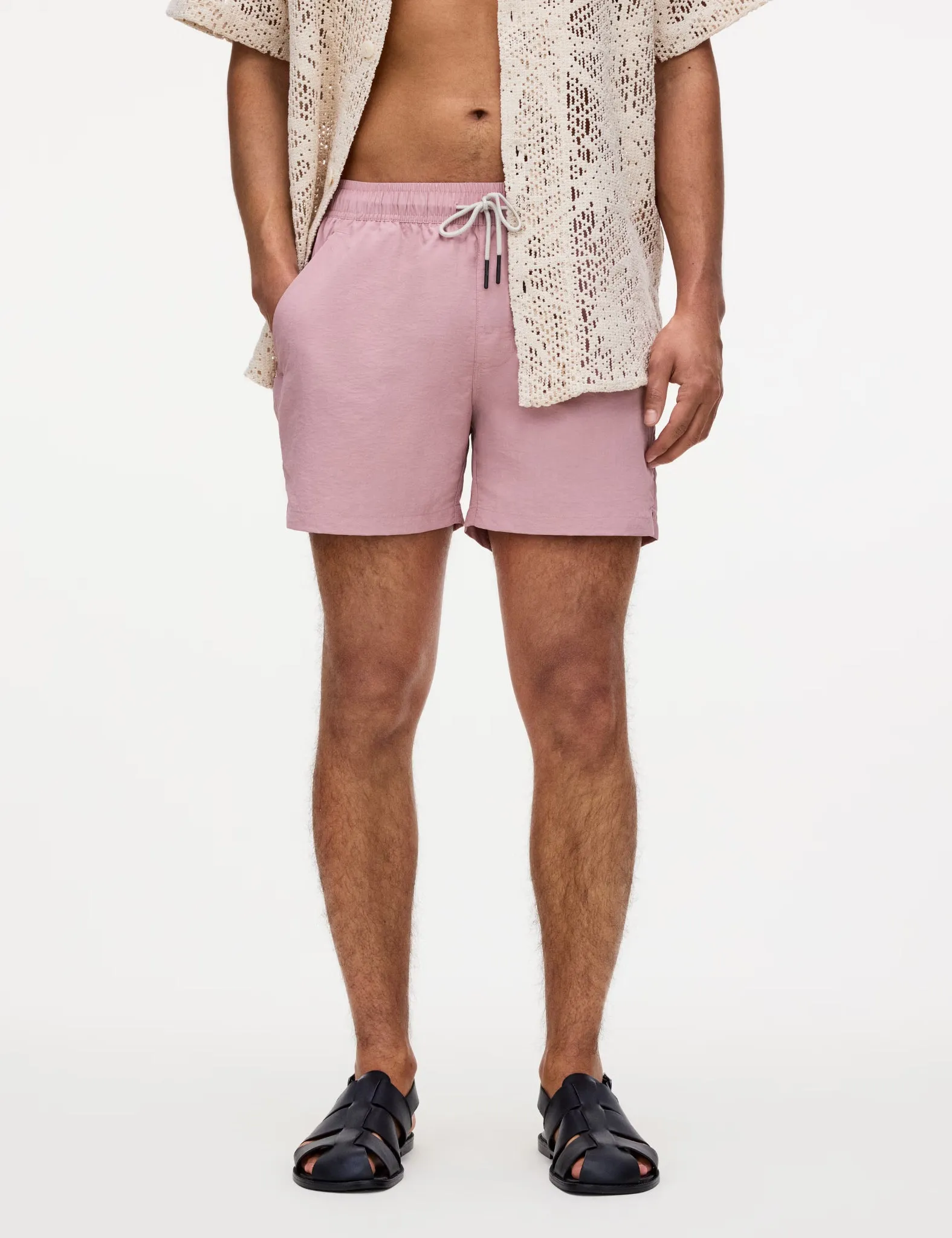 OAS Blush Nylon Swim Shorts - Pink sold by Article London