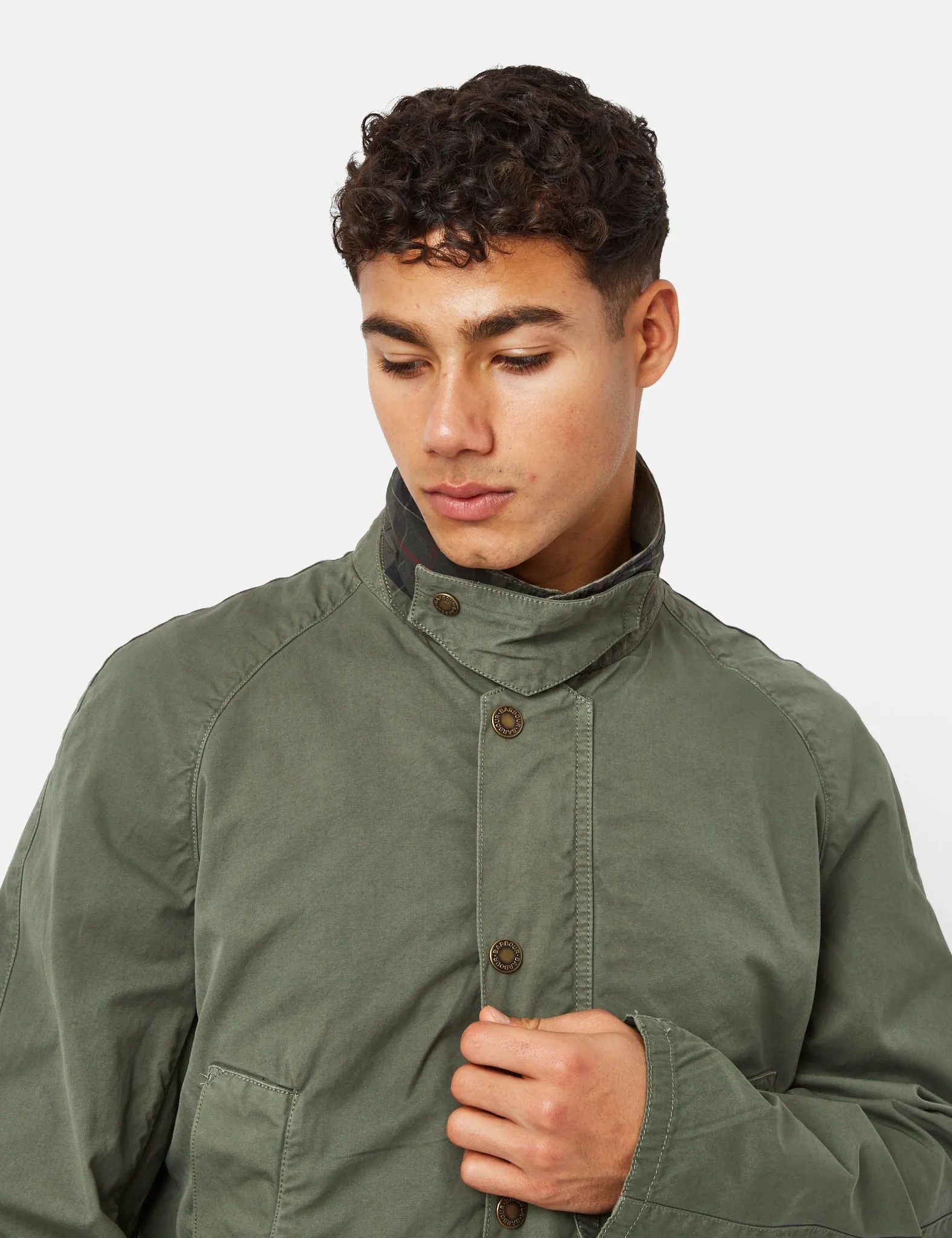 Barbour Ashby Casual Jacket - Agave Green sold by Article London product image thumbnail 2