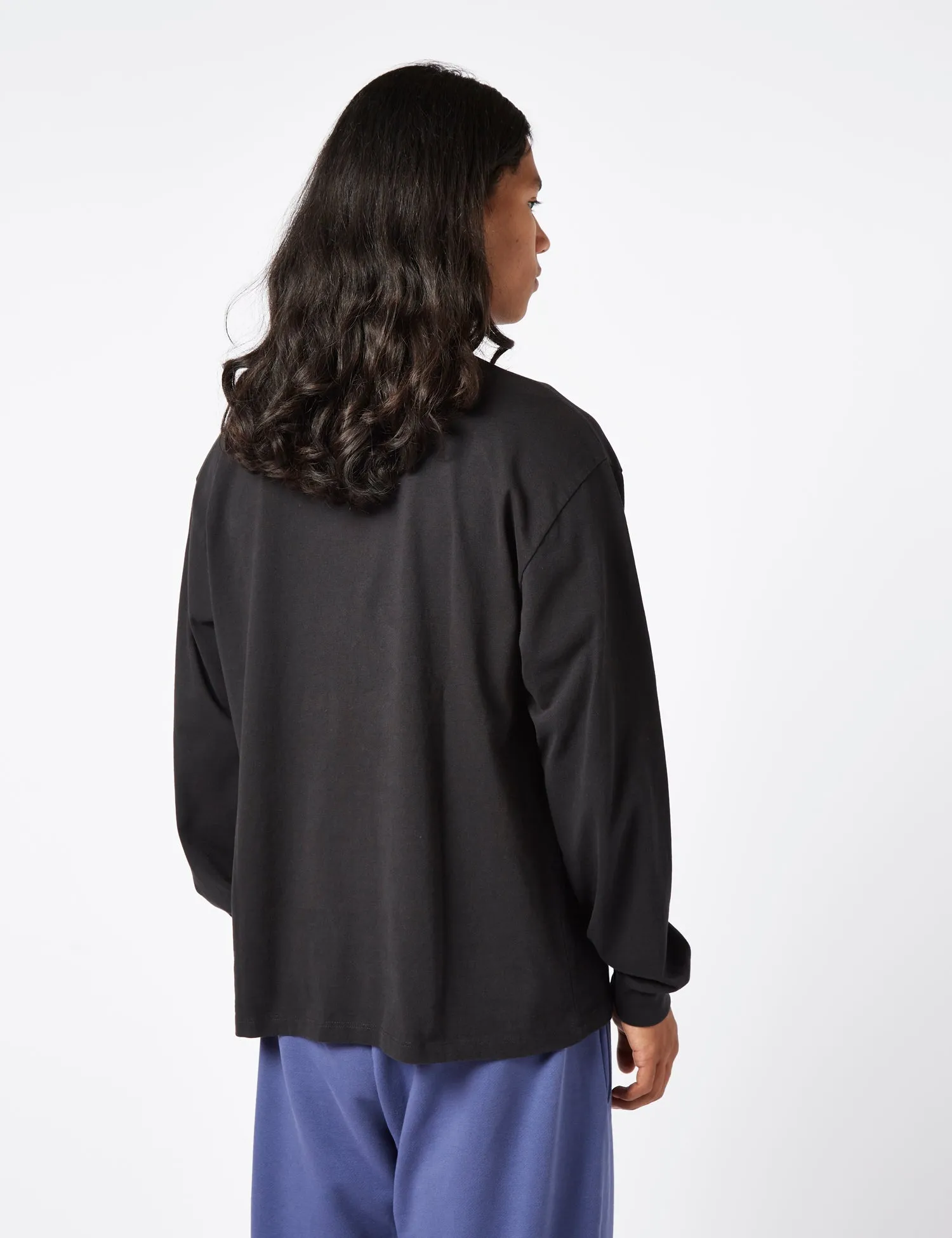 Aries Temple Long Sleeve T-Shirt - Black sold by Article London product image thumbnail 3