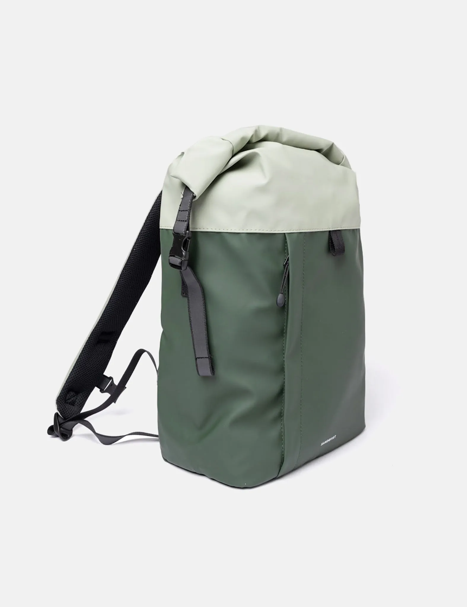 Sandqvist Konrad Rolltop Backpack - Multi Green sold by Article London product image thumbnail 2