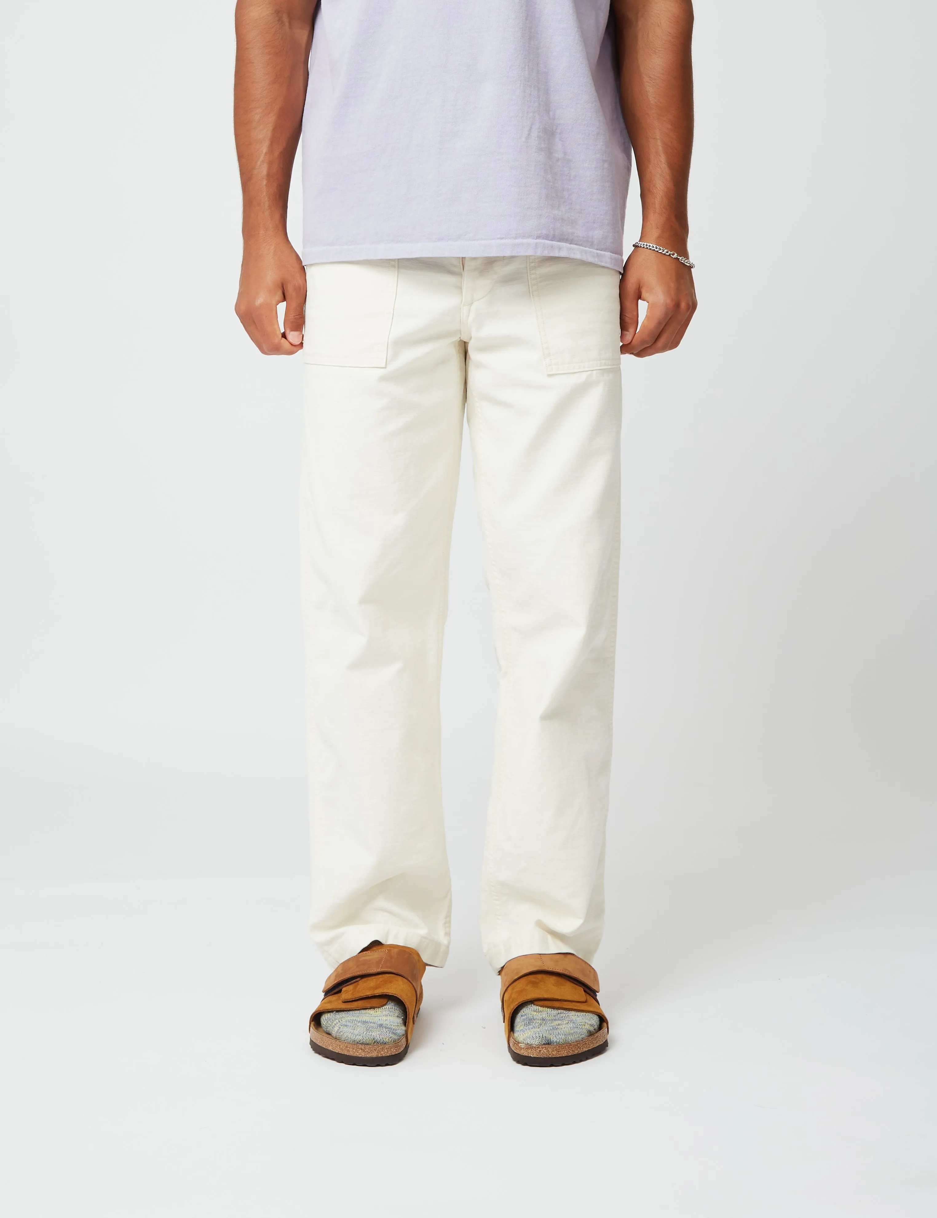 orSlow US Army Fatigue Pants (Regular) - Ecru sold by Article London