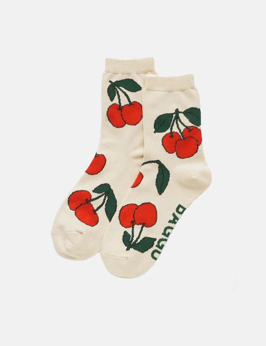 Baggu Crew Sock - Ecru Cherry sold by Article London product image thumbnail 2