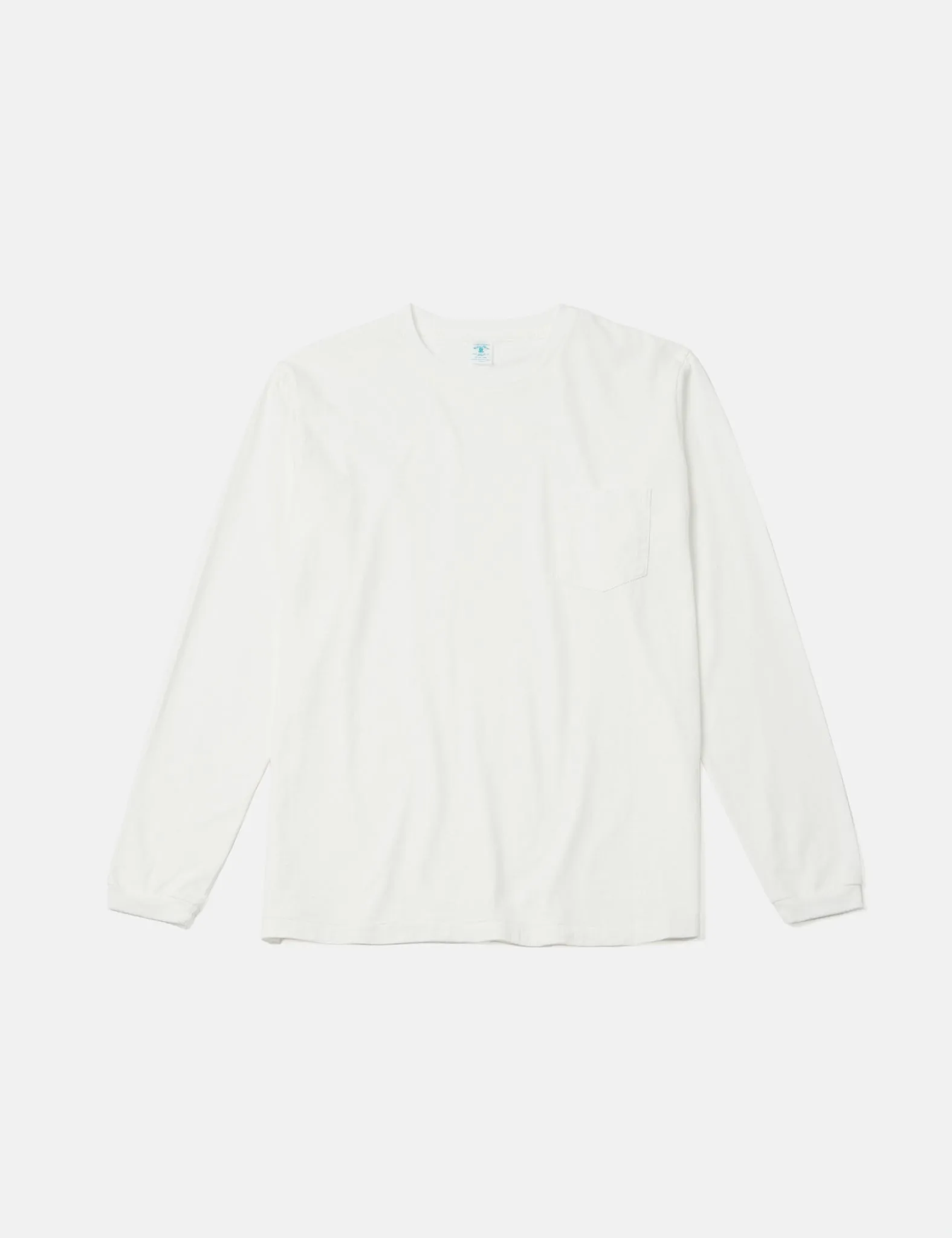 Velva Sheen USA Made Pocket Long Sleeve T-Shirt - White sold by Article London product image thumbnail 5