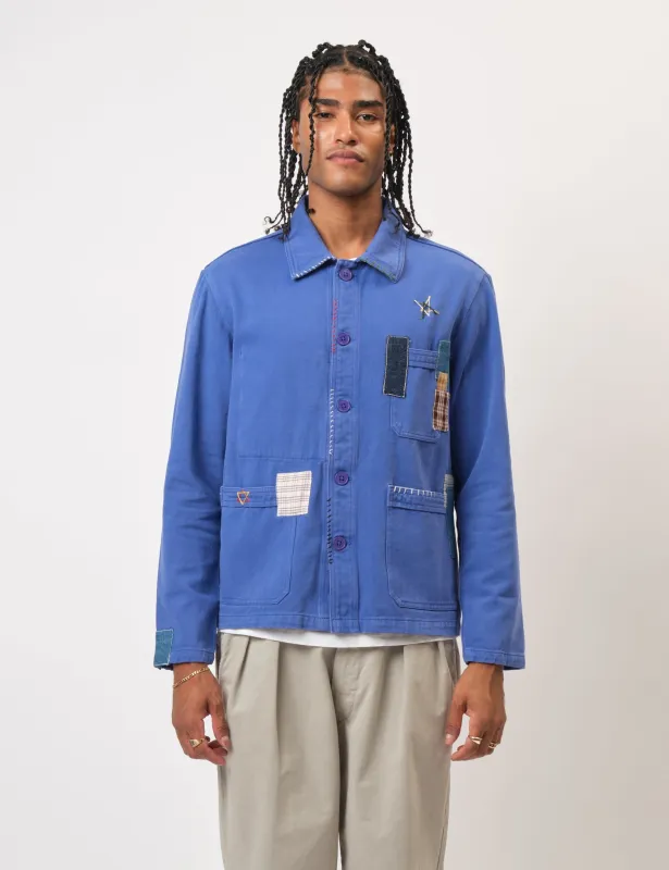Bhode Chore Jacket (Patchwork) - Bugatti Blue sold by Article London