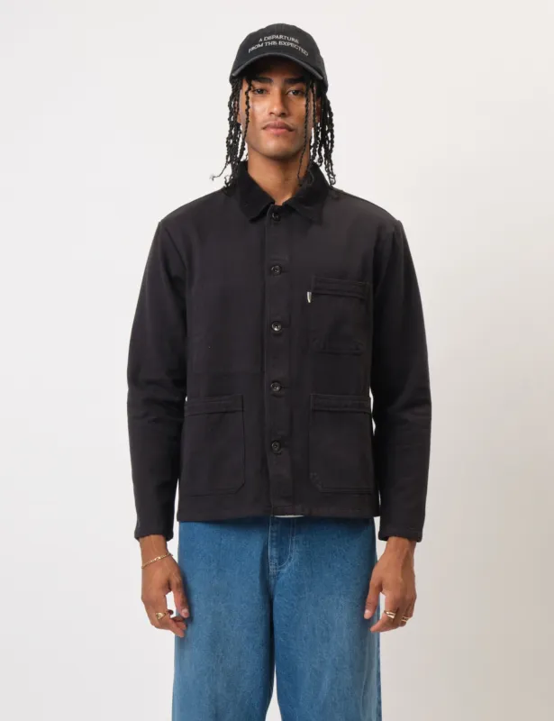 Bhode Chore Jacket Cord Collar - Anthracite Black sold by Article London