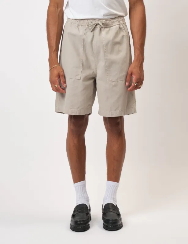 Bhode Fatigue Shorts (Duck Canvas) - Cornish Stone sold by Article London