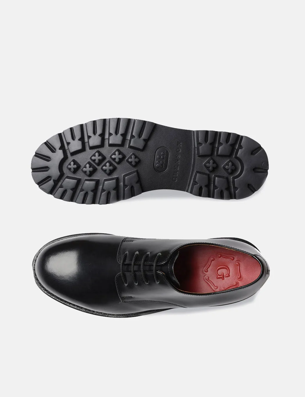 Womens Grenson Evie Derby Shoes (Hi-Shine) - Black sold by Article London product image thumbnail 2