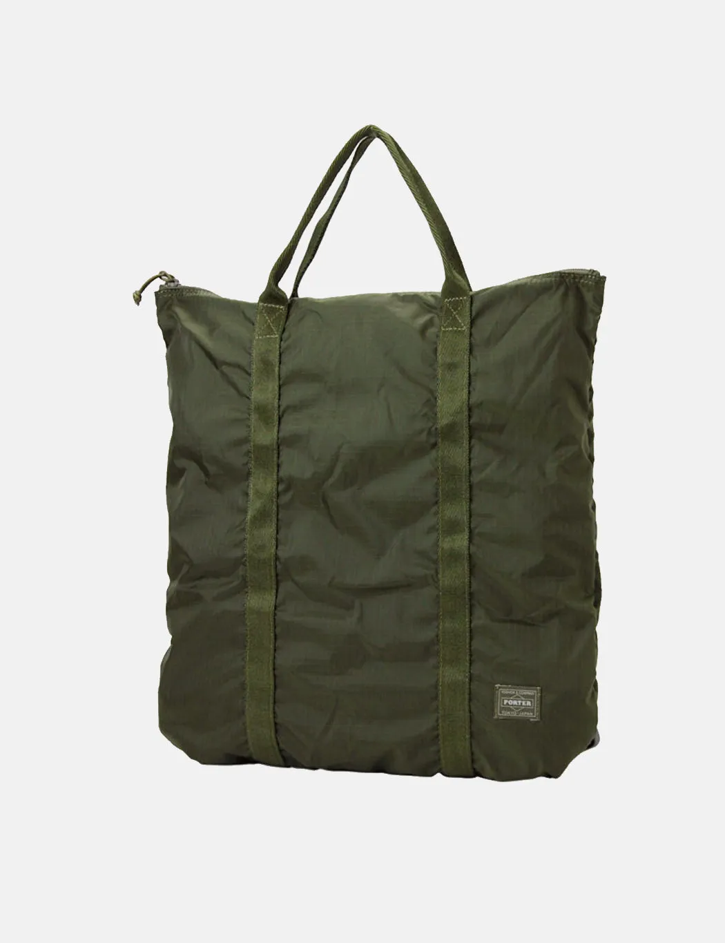 Porter Yoshida & Co Flex 2 Way Tote Bag - Olive Drab sold by Article London