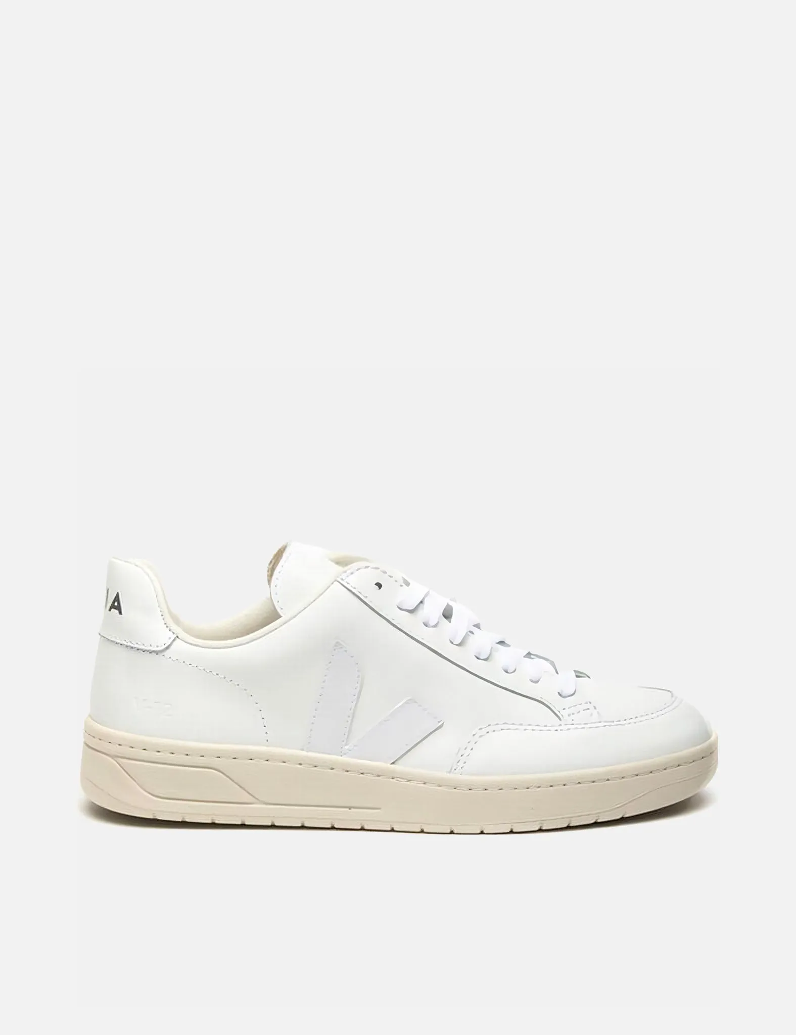 Womens Veja V-12 Leather Trainers - Extra White sold by Article London