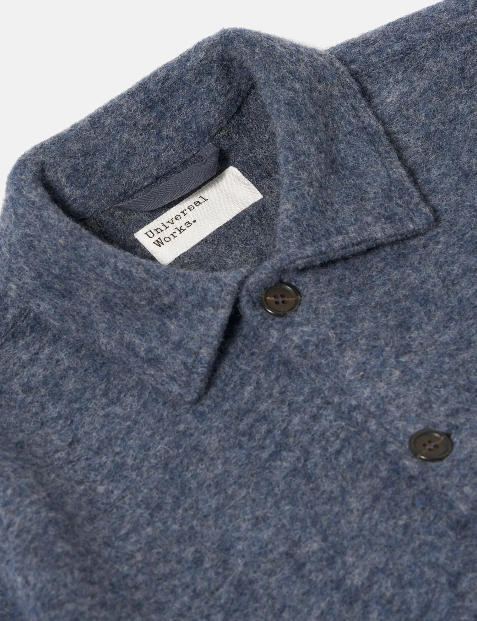 Universal Works Uniform Jacket (Wool Fleece) - Slate Blue sold by Article London product image thumbnail 2