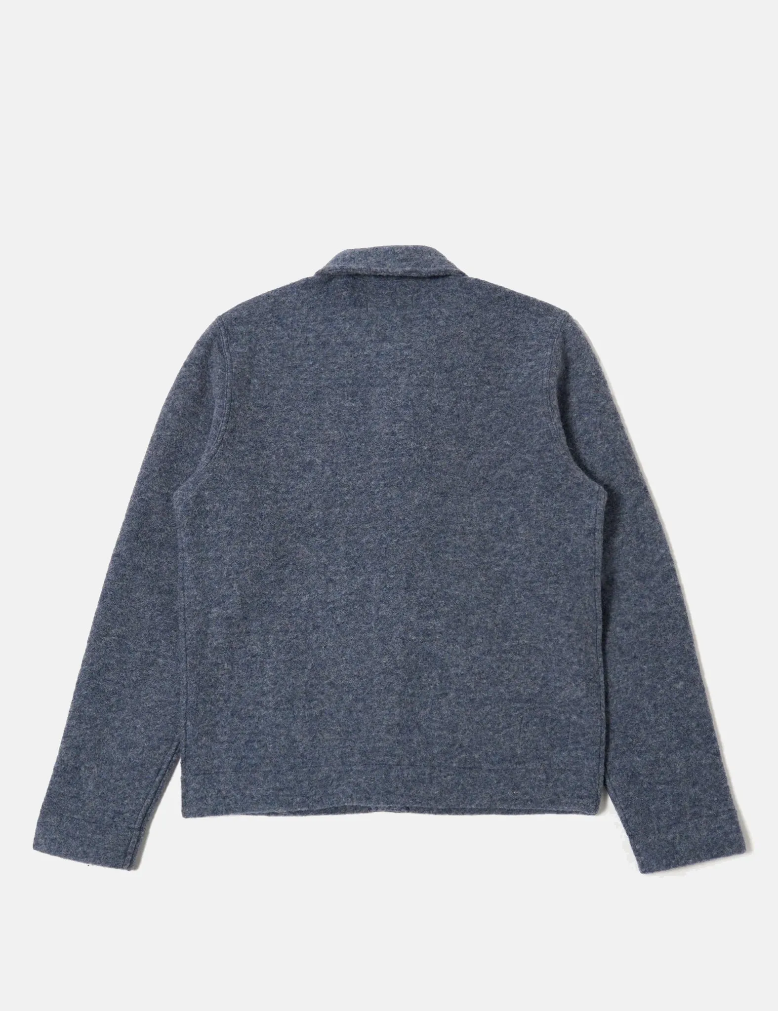 Universal Works Uniform Jacket (Wool Fleece) - Slate Blue sold by Article London product image thumbnail 4
