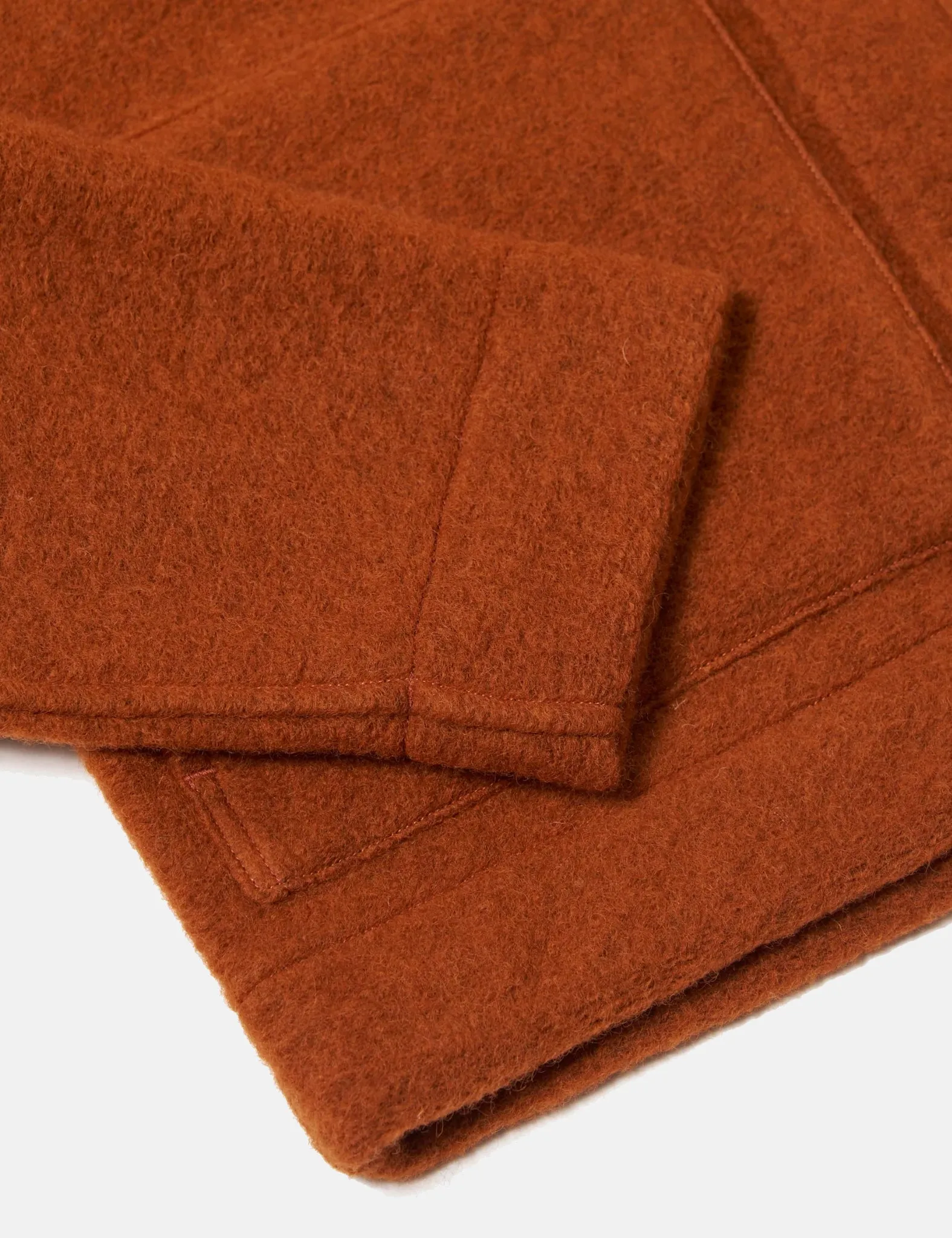 Universal Works Uniform Jacket (Wool Fleece) - Rust sold by Article London product image thumbnail 3