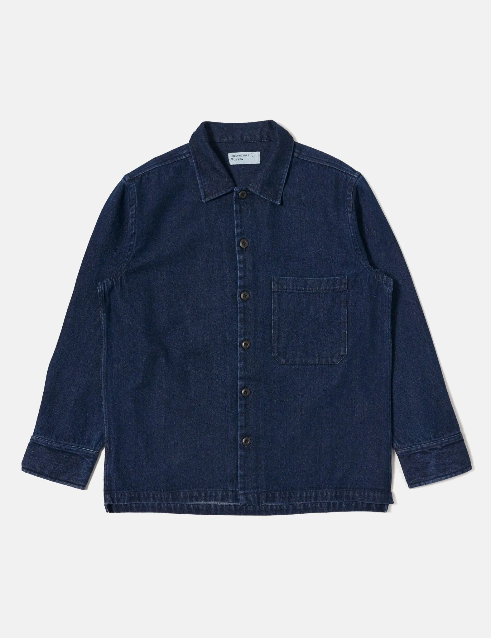 Universal Works Fatigue Shirt (Denim) - Indigo Blue sold by Article London product image thumbnail 4
