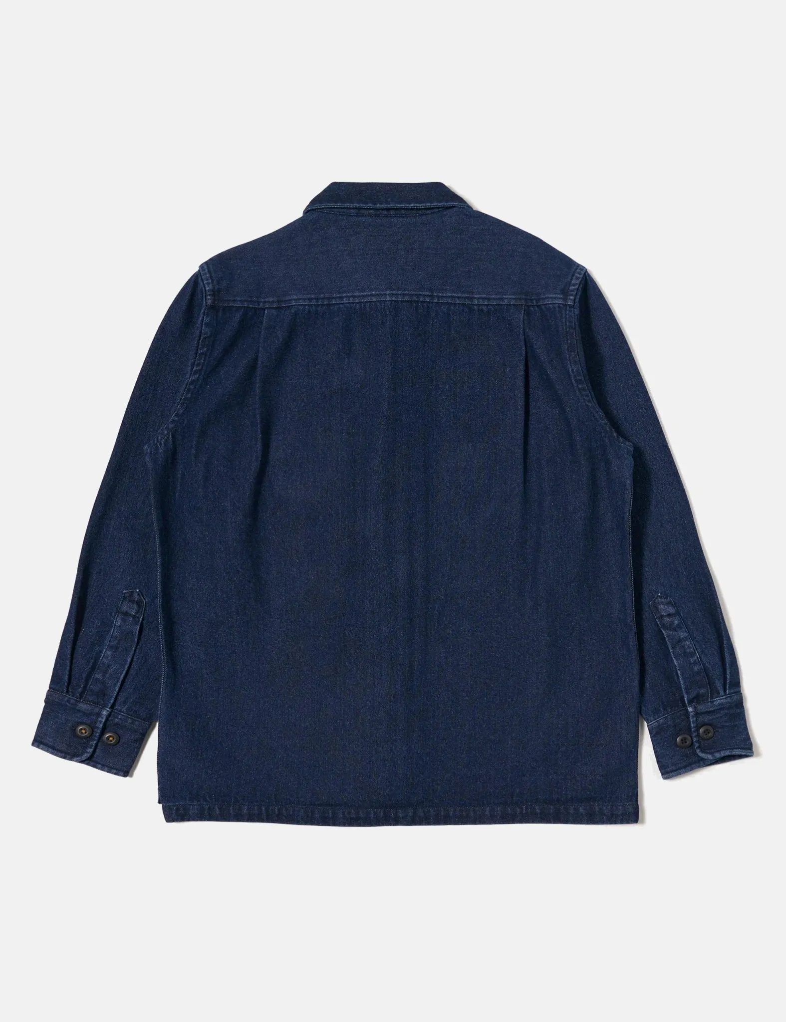 Universal Works Fatigue Shirt (Denim) - Indigo Blue sold by Article London product image thumbnail 3