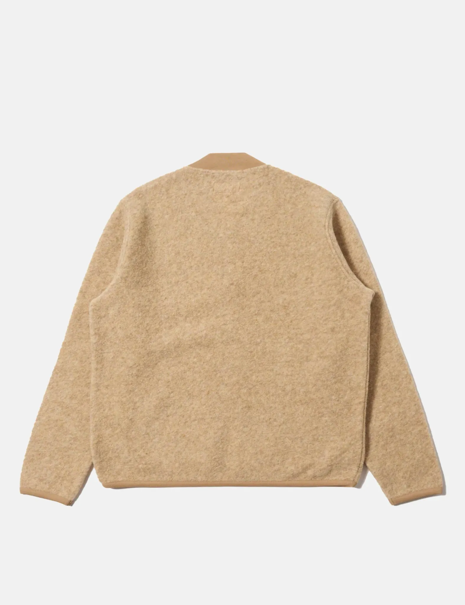 Universal Works Zip Bomber Jacket (Wool Fleece) - Fawn sold by Article London product image thumbnail 4