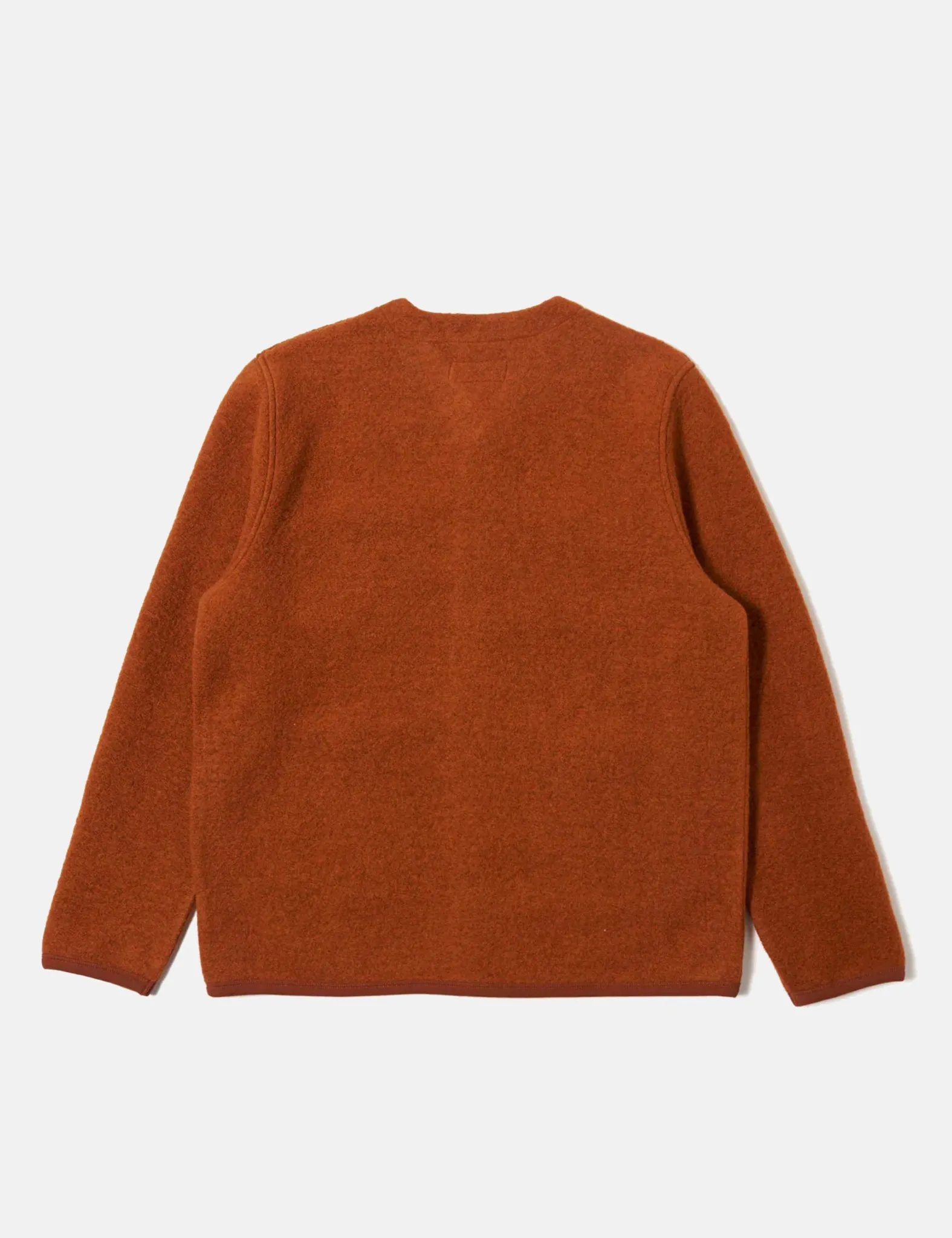Universal Works Cardigan (Wool Fleece) - Rust sold by Article London product image thumbnail 4