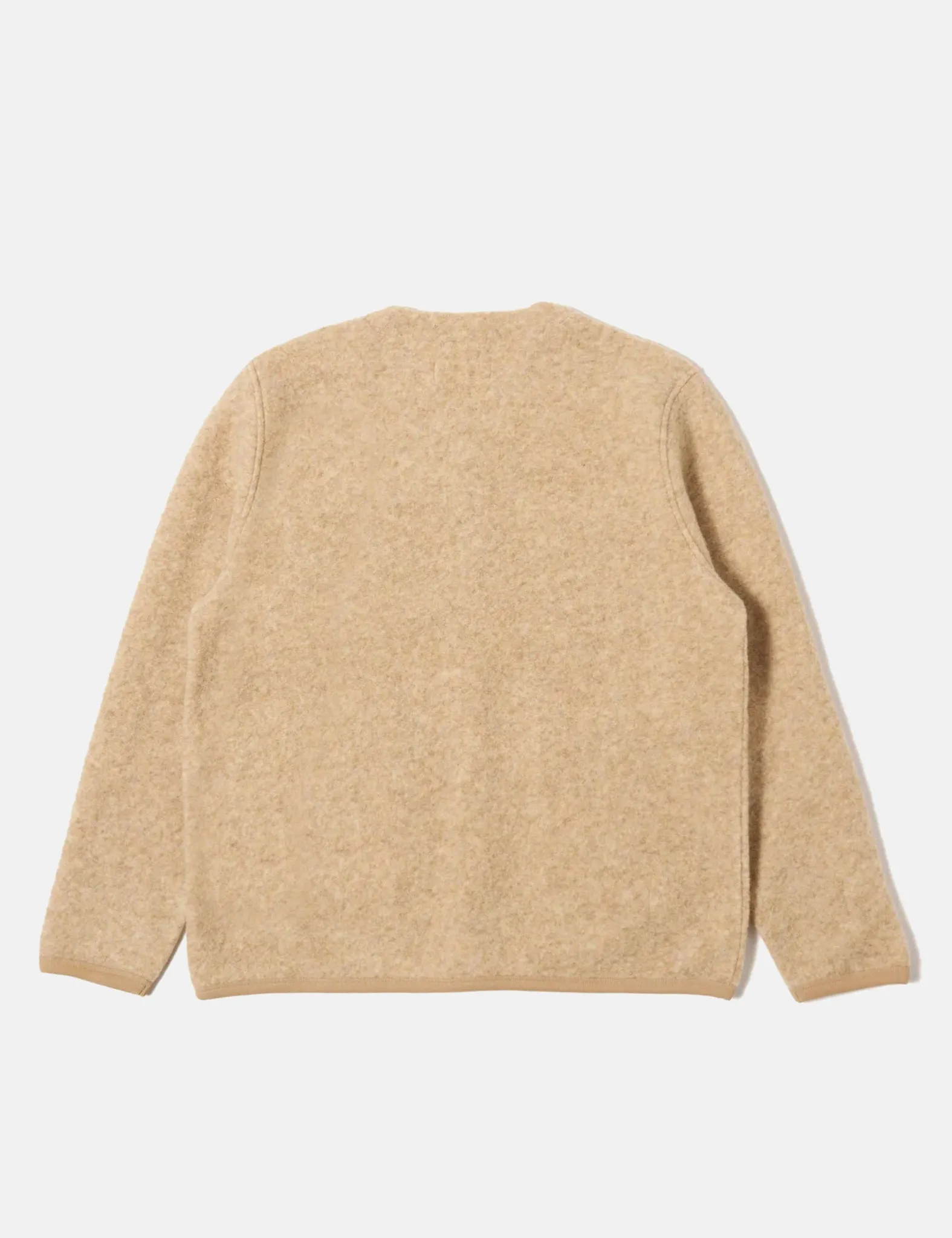 Universal Works Cardigan (Wool Fleece) - Fawn sold by Article London product image thumbnail 4