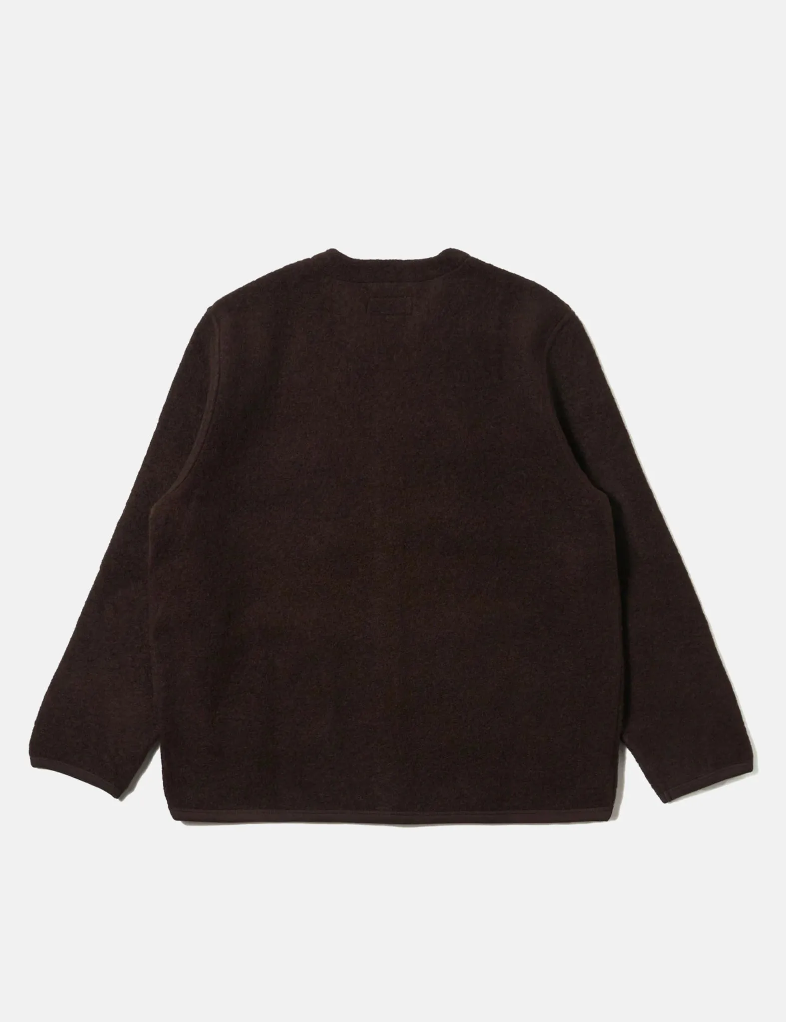 Universal Works Cardigan (Wool Fleece) - Brown sold by Article London product image thumbnail 4