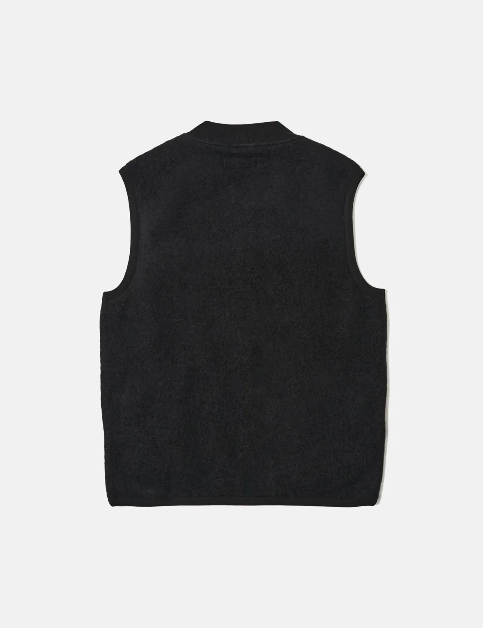 Universal Works Zip Waistcoat (Wool Fleece) - Black sold by Article London product image thumbnail 4