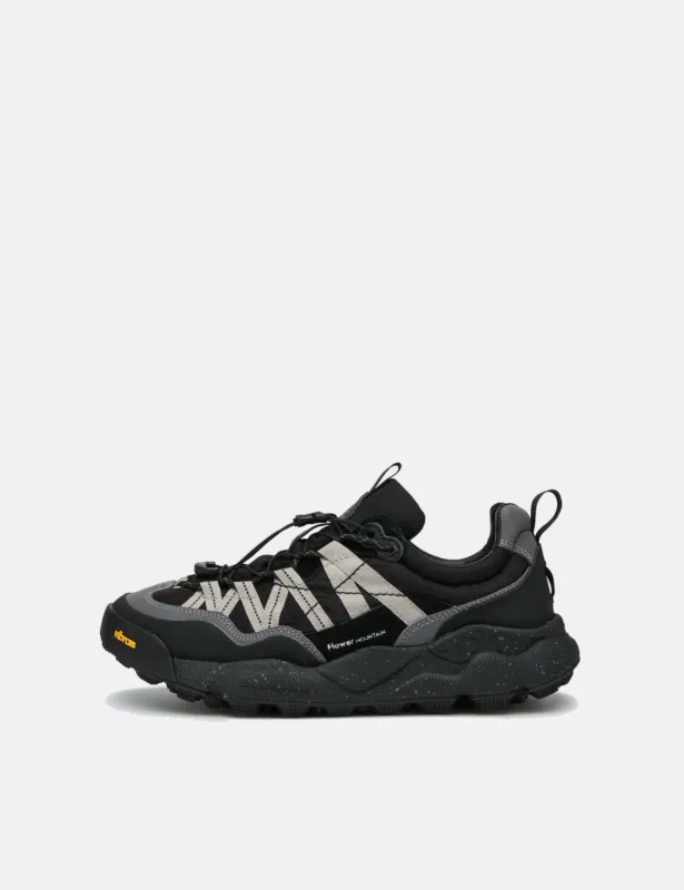 Flower Mountain Iwano 2 (Suede/Nylon) Shoes - Black/Acciaio sold by Article London