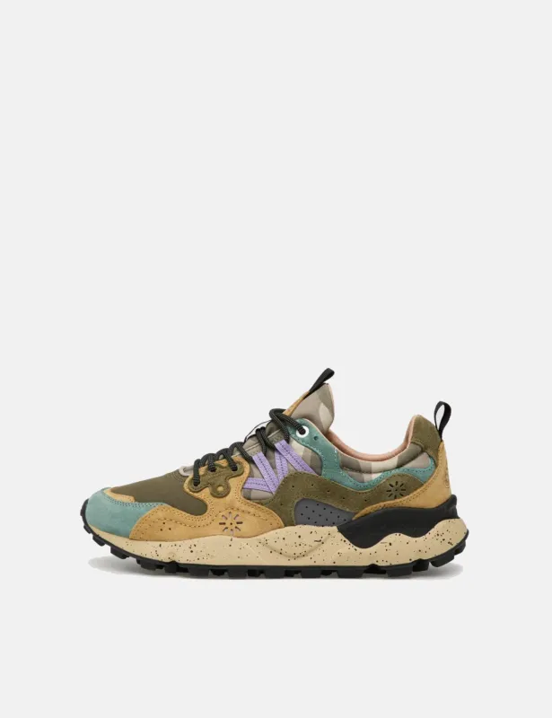Flower Mountain Yamano 3 (Suede/Nylon) Shoes - Camo Petrol/Mud/Grey sold by Article London