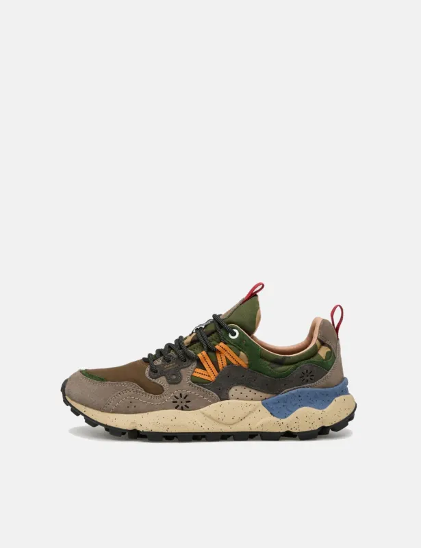 Flower Mountain Yamano 3 (Suede/Nylon) - Camo Dark Grey/Anthracite/Black sold by Article London